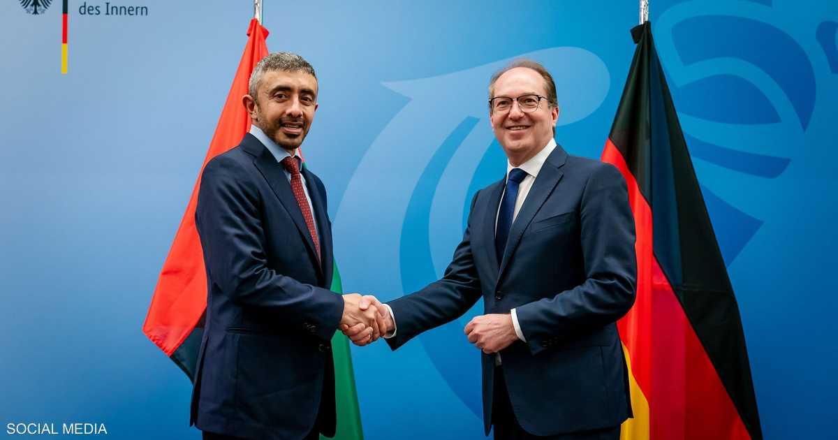 الإمارات وألمانيا بحثتا تعزيز العلاقات الاستراتيجية وتداعيات الاعتداءات الإرهابية في المنطقة