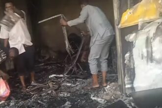 الحريق يخلف دماراً واسعاً في سوق صابرين بأمدرمان