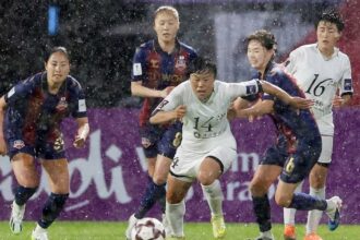 نادي ناغوهيانغ الكوري الشمالي يواجه نصف نهائي دوري أبطال آسيا للسيدات بعد فوزه على سوون إف سي.