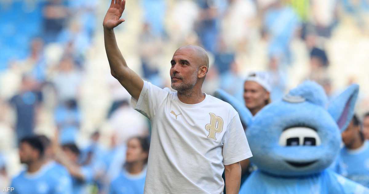 مانشستر سيتي يكرم غوارديولا بتغيير اسم مدرج باسمه تكريماً لمسيرته الناجحة