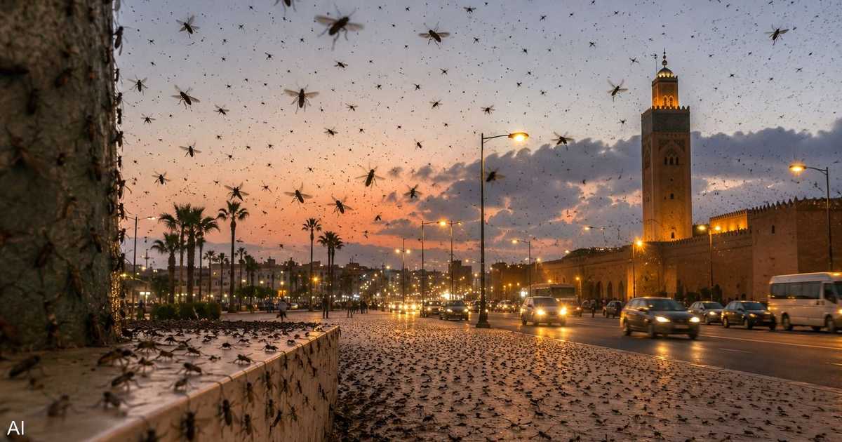 الحشرات تنتشر بكثافة في مدن المغرب بسبب التقلبات المناخية