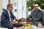 الشيخ محمد بن زايد ورئيس الوزراء اليوناني بحثا تعزيز التعاون في مختلف المجالات الإستراتيجية.