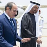 رئيس دولة الإمارات والرئيس المصري يبحثان العلاقات والتعاون المشترك وتطورات الإقليم ويدين الرئيس المصري الاعتداءات الإيرانية على الإمارات