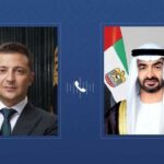 الرئيس الأوكراني يؤكد إدانة الاعتداءات الإيرانية وشكر جهود الوساطة في تبادل الأسرى خلال اتصال هاتفي مع قائد الدولة.