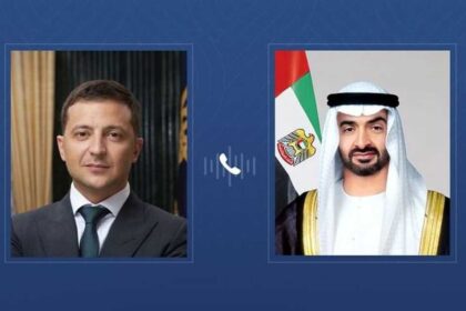 الرئيس الأوكراني يؤكد إدانة الاعتداءات الإيرانية وشكر جهود الوساطة في تبادل الأسرى خلال اتصال هاتفي مع قائد الدولة.