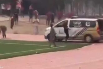 شغب ينهي مباراة ترهونة وسقوط جرحى ونيران في الملعب ومحيطه
