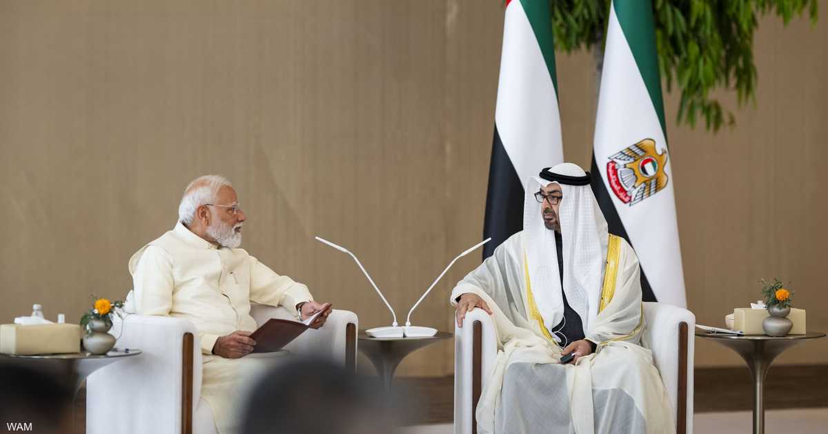 الشيخ محمد بن زايد ورئيس وزراء الهند يبحثان تعزيز الشراكة الاستراتيجية والقضايا الإقليمية