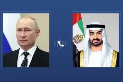 الرئيس بوتين يشكر الإمارات على جهودها في إتمام عملية تبادل الأسرى مع أوكرانيا وناقش مع الشيخ محمد بن زايد مستجدات الشرق الأوسط وتداعياتها العالمية