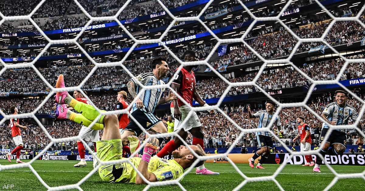 الأرجنتين تتأهل بعد فوزها على النمسا بثنائية ميسي في كأس العالم 2026