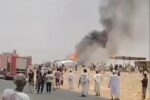 حريق يلتهم تانكر وقود بمحطة أبوفهد في مروي