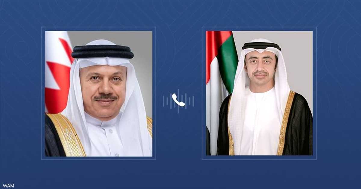 بحث مجمل التطورات الإقليمية وتضامن الإمارات مع البحرين إثر الاعتداءات.