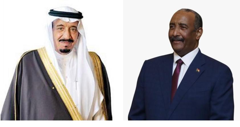 البرهان يبعث برقية تعزية للملك سلمان والامير محمد بن سلمان بمناسبة حادث الطائرة في رأس تنورة