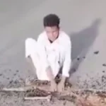 المدير العام للطرق والجسور يوجه باتخاذ إجراءات قانونية ضد منكسر الزلط على الطريق القومي.