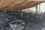 حريق يلتهم عوامة لؤلؤة النيل السياحية في الخرطوم