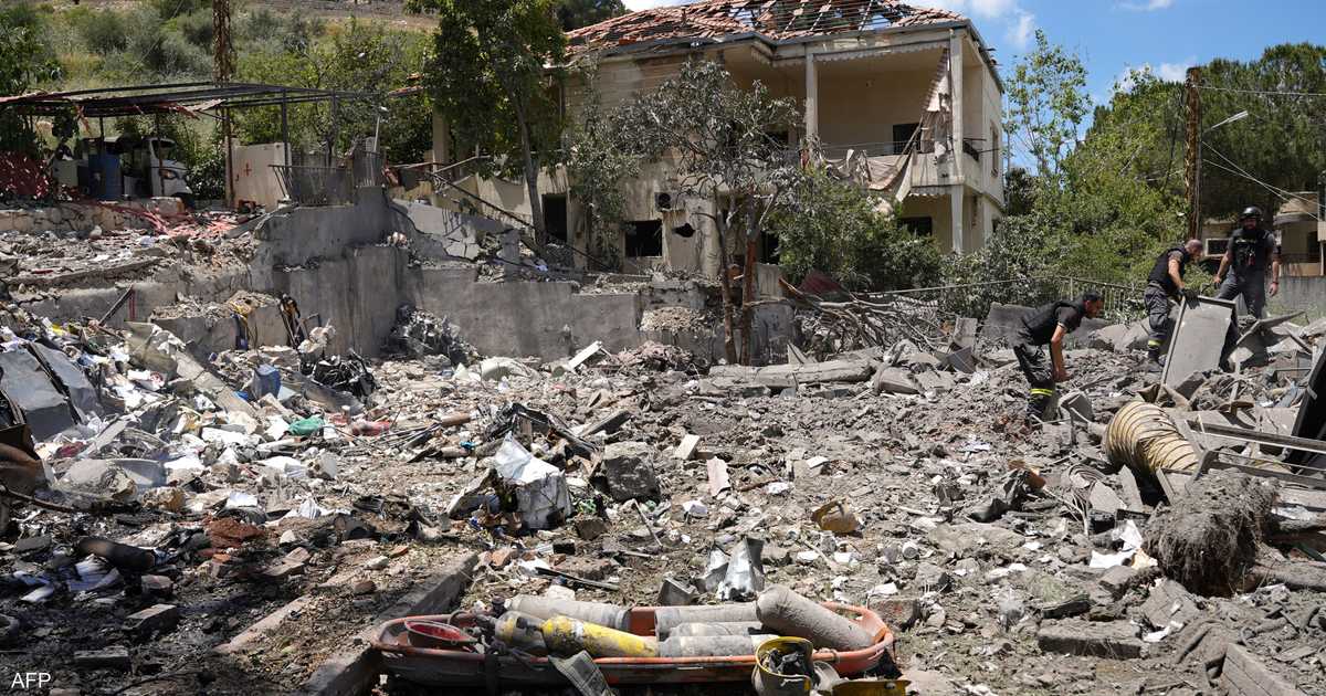الجيش الإسرائيلي يستهدف بنى تحتية لحزب الله في النبطية جنوب لبنان