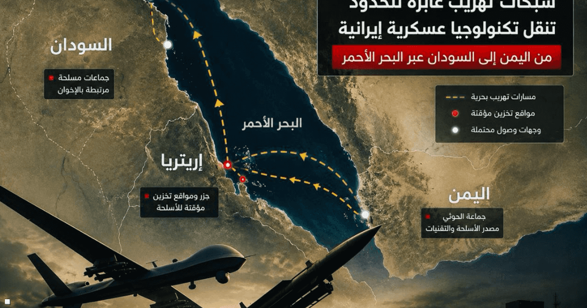 شبكات تهريب تسهل مفاوضات بين الحوثيين وأطراف سودانية لتهريب أسلحة عبر البحر الأحمر