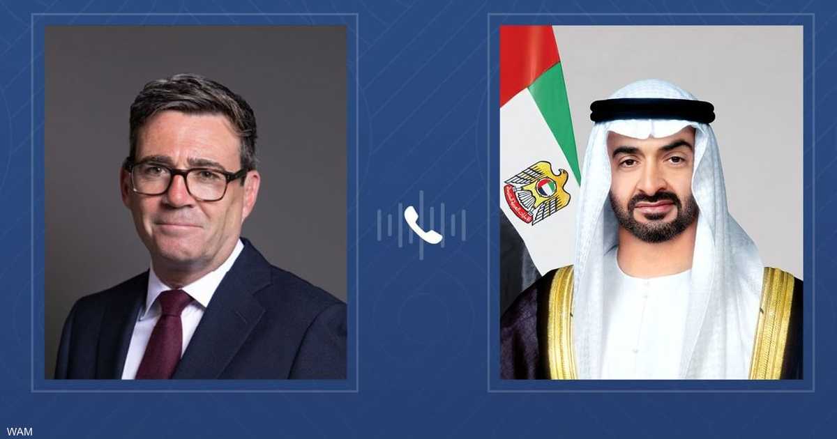 الشيخ محمد بن زايد يهنئ بيرنهام بمناسبة توليه رئاسة الوزراء البريطانية ويبحث تعزيز التعاون بين البلدين