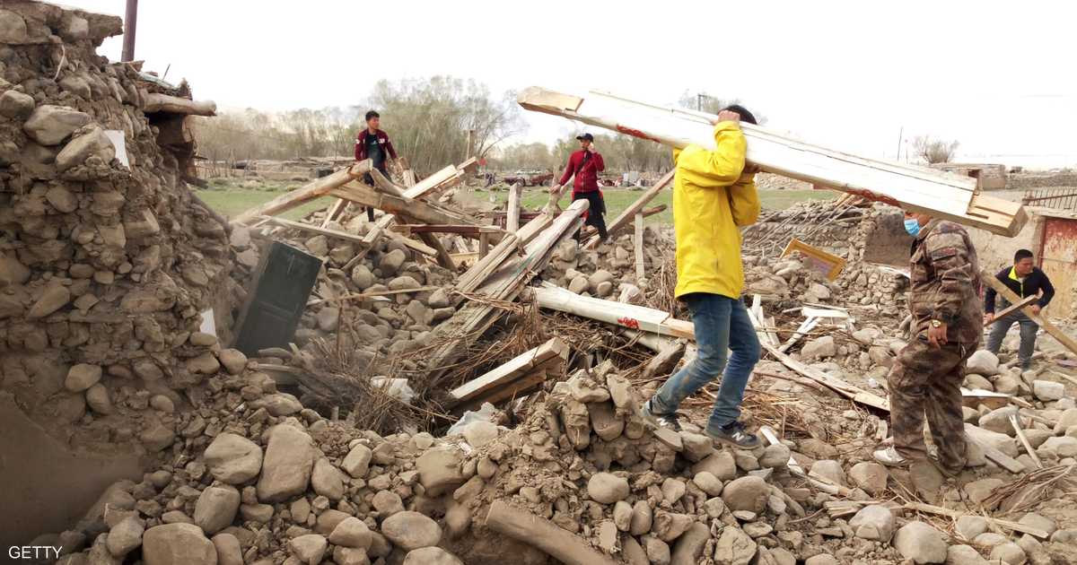 زلزالان بقوة 5.8 درجة يضربان تشينغهاي بالصين
