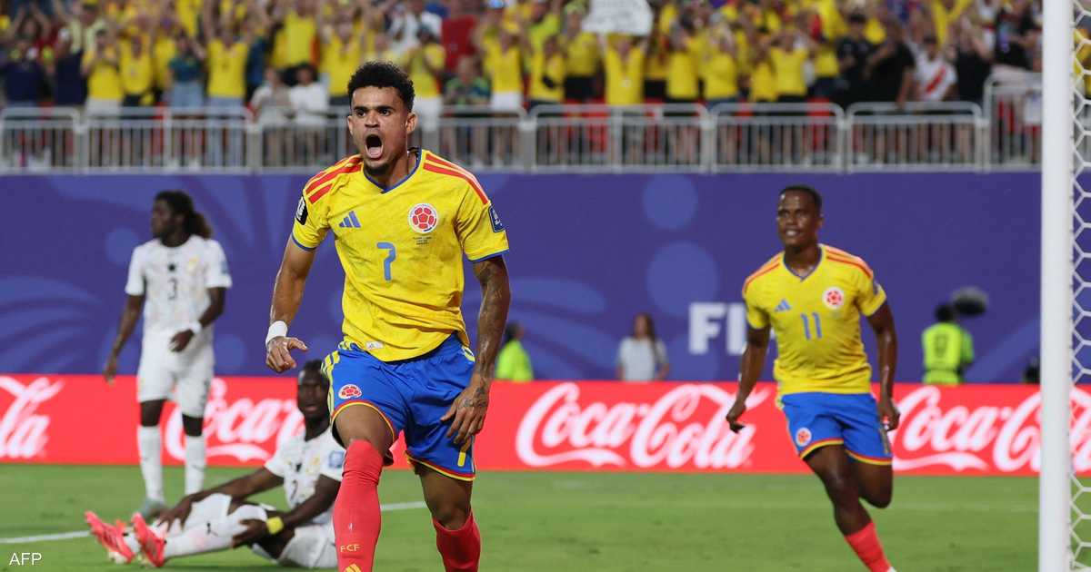 كولومبيا تغلب غانا بهدف نظيف وتأهلت إلى ثمن النهائي بعد تغلب سويسرا على الجزائر.