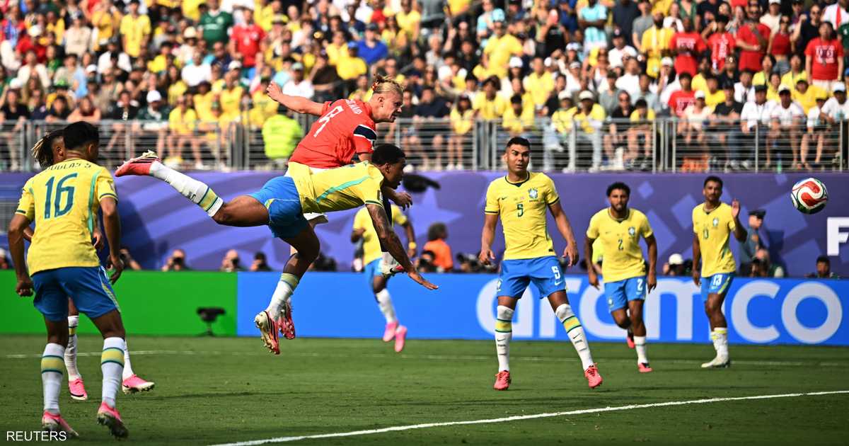 البرازيل تعادل مع النرويج 1-1 في المونديال وترفع رصيدها إلى 7 نقاط