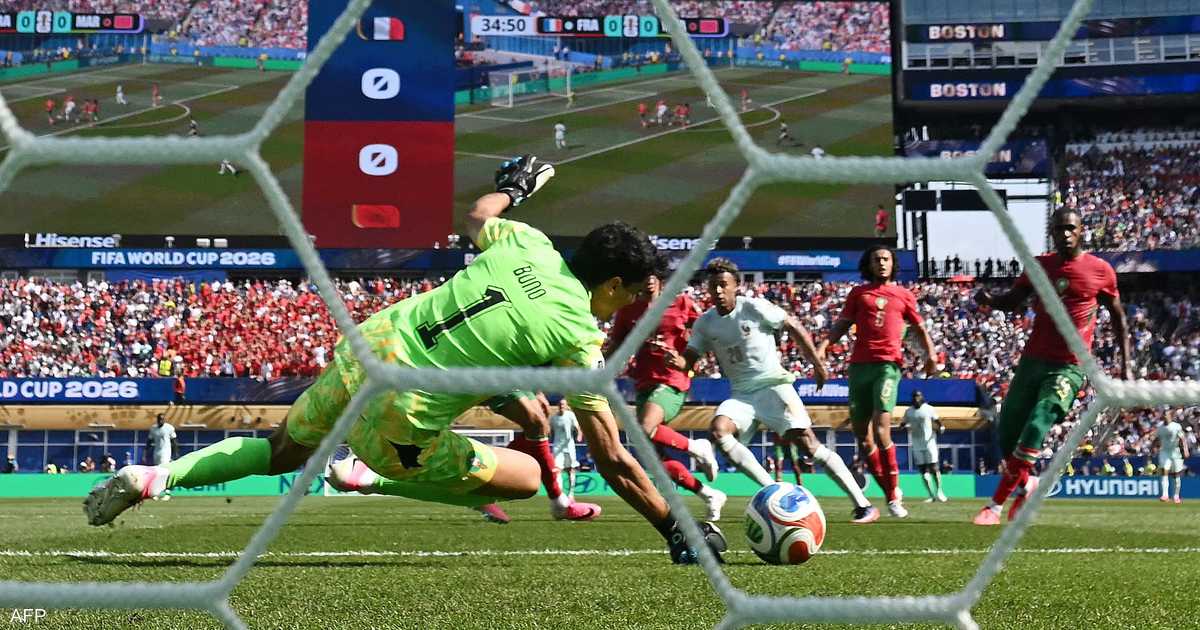 مبابي يفشل في تحويل ركلة جزاء فرنسا أمام المغرب في كأس العالم 2026