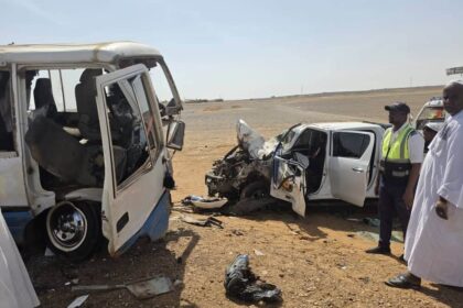 حادث مروري يصيب منسوبي الهيئة العامة للأبحاث الجيولوجية قبل افتتاح معملها بولاية نهر النيل.