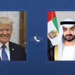 الرئيسان الإماراتي والأمريكي بحثا تعزيز التعاون والعمل المشترك بين البلدين ودورهما في الشرق الأوسط.