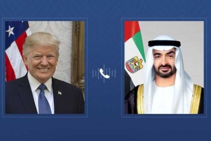 الرئيسان الإماراتي والأمريكي بحثا تعزيز التعاون والعمل المشترك بين البلدين ودورهما في الشرق الأوسط.