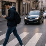 مسودة قانون المرور الإيطالي تحظر استخدام الأجهزة الذكية أثناء عبور الطريق أو السير فوق الجزء المخصص للمركبات.