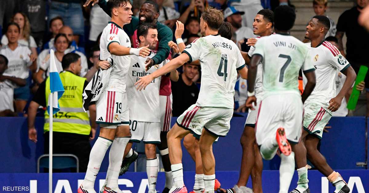 ريال مدريد يفوز على إسبانيول في اللحظات الأخيرة ليعود للصدارة بفضل هدف إسبي في الدقيقة 90