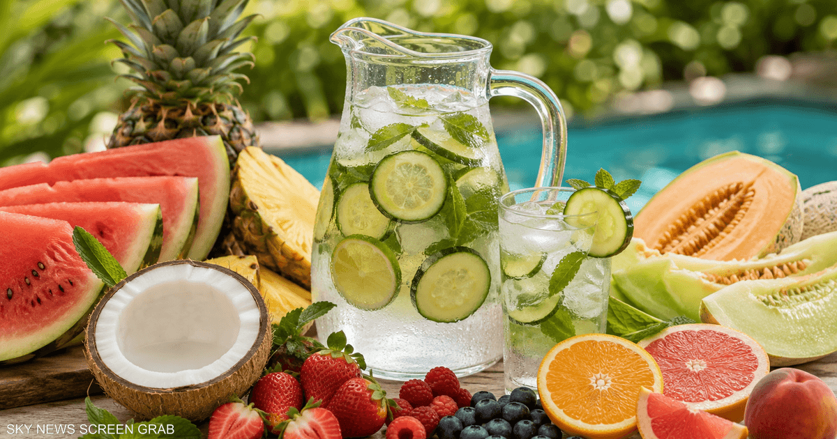 توليفات منعشة تساعد على الترطيب خلال الطقس الحار أو بعد ممارسة الرياضة