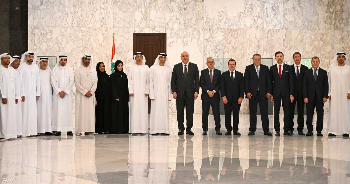 بحث تعزيز العلاقات الثنائية بين الإمارات ولبنان وتطوير التعاون الاقتصادي