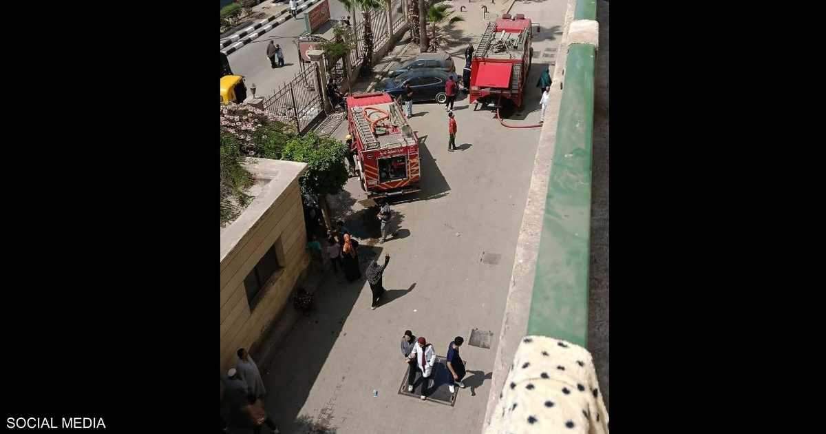 حريق في قاعة حضانة أطفال بمستشفى مصري وتم إخلاء 13 حالة دون إصابات أو وفيات