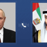 رئيس الإمارات وروسيا يتبادلان وجهات النظر بشأن القضايا الإقليمية والدولية الحيوية.