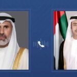 الشيخ عبدالله بن زايد والشيخ جراح جابر الأحمد يدينان بشدة هجوم إيراني على ناقلة أدنوك في مضيق هرمز
