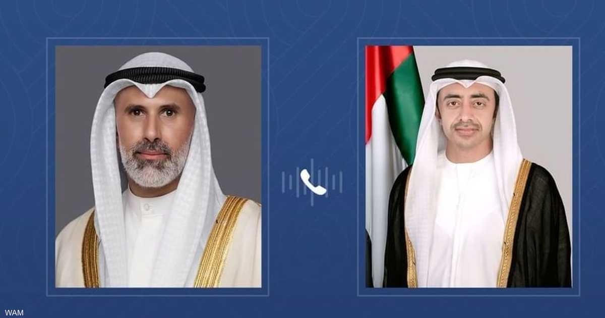 الشيخ عبدالله بن زايد والشيخ جراح جابر الأحمد يدينان بشدة هجوم إيراني على ناقلة أدنوك في مضيق هرمز