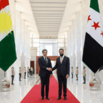 مباحثات شرع وبارزاني لـ تعزيز التعاون والتنسيق بين سوريا والعراق وإقليم كردستان العراق