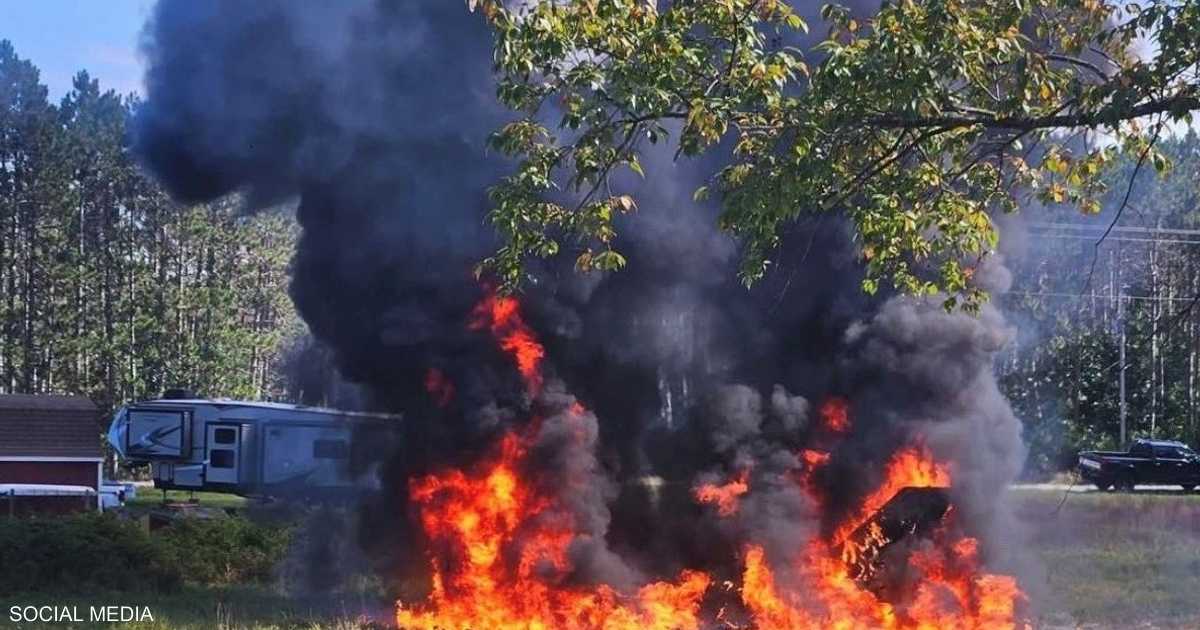 تحطم مقاتلة أميركية من طراز إف-16 أثناء تدريبات في ميشيغان ونجاة الطيار