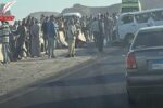 شاحنة تصدم سيارة واندلاع حريق وإصابة 5 أشخاص على الطريق الدائري الأوسطي