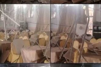 مليشيا الدعم السريع تدمير صالة ود التوم في الأبيض بطائرة مسيرة