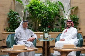 الشيخ منصور بن زايد يزور السعودية يبحث العلاقات الأخوية وتطورات الإقليمية ويغادر لاحقاً