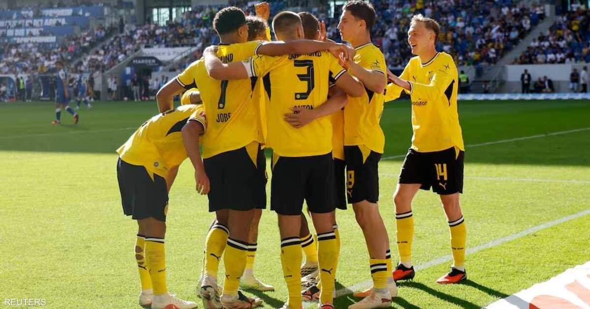دورتموند يتعادل في الشوط الثاني ويحقق فوزاً متأخراً على هوفنهايم