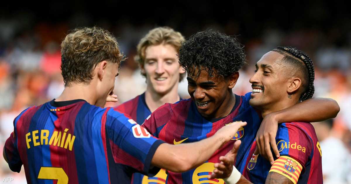 برشلونة يهزم فالنسيا بخماسية ويوسع الفارق عن ريال مدريد في ترتيب الليجا