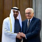 تبادل الشيخ محمد بن زايد والرئيس الألماني شتاينماير حوارات وديّة خلال لقائهما.