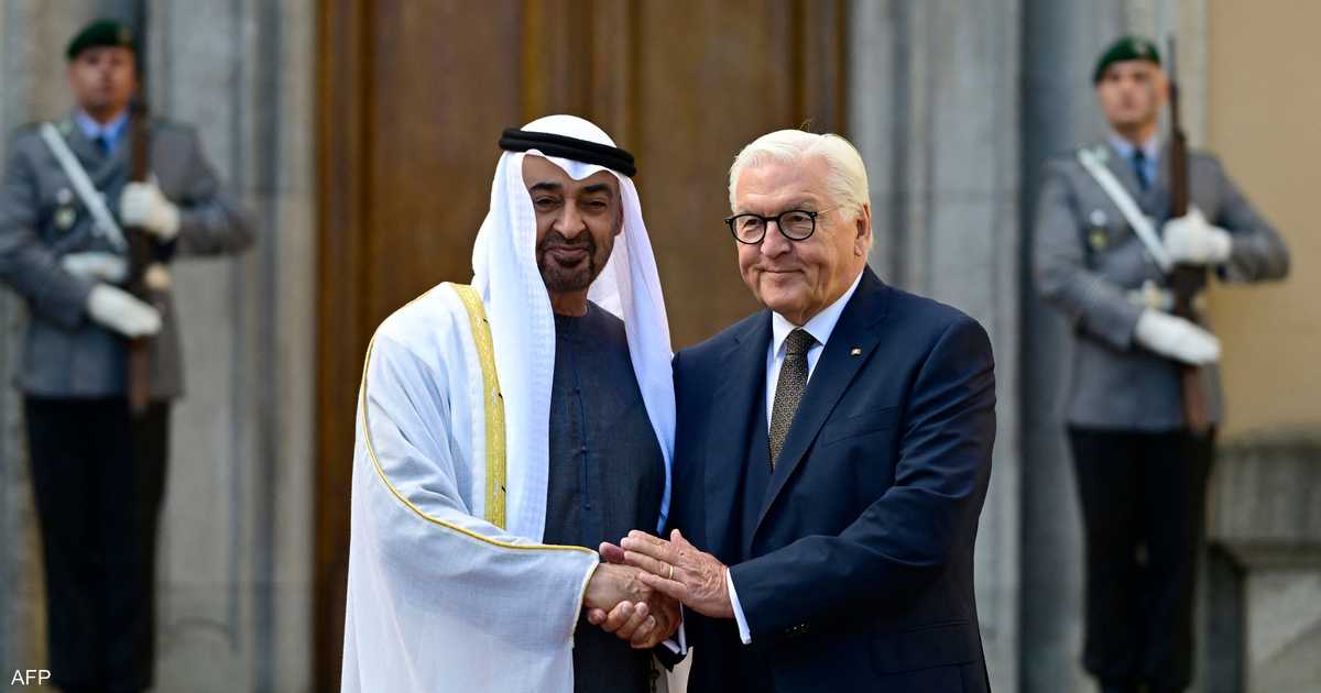 تبادل الشيخ محمد بن زايد والرئيس الألماني شتاينماير حوارات وديّة خلال لقائهما.