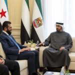 رئيس الإمارات والسوري يبحثان العلاقات الثنائية وتطورات المنطقة خلال قمة الإعلام العربي