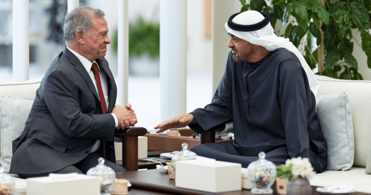 الإمارات والأردن يؤكدان حرصهما على تعزيز العلاقات وتشاورهما بشأن القضايا الإقليمية
