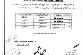 الشركة السودانية للكهرباء ترفع غرامات مخالفات الإمداد الكهربائي المعروفة بـالجبادات.