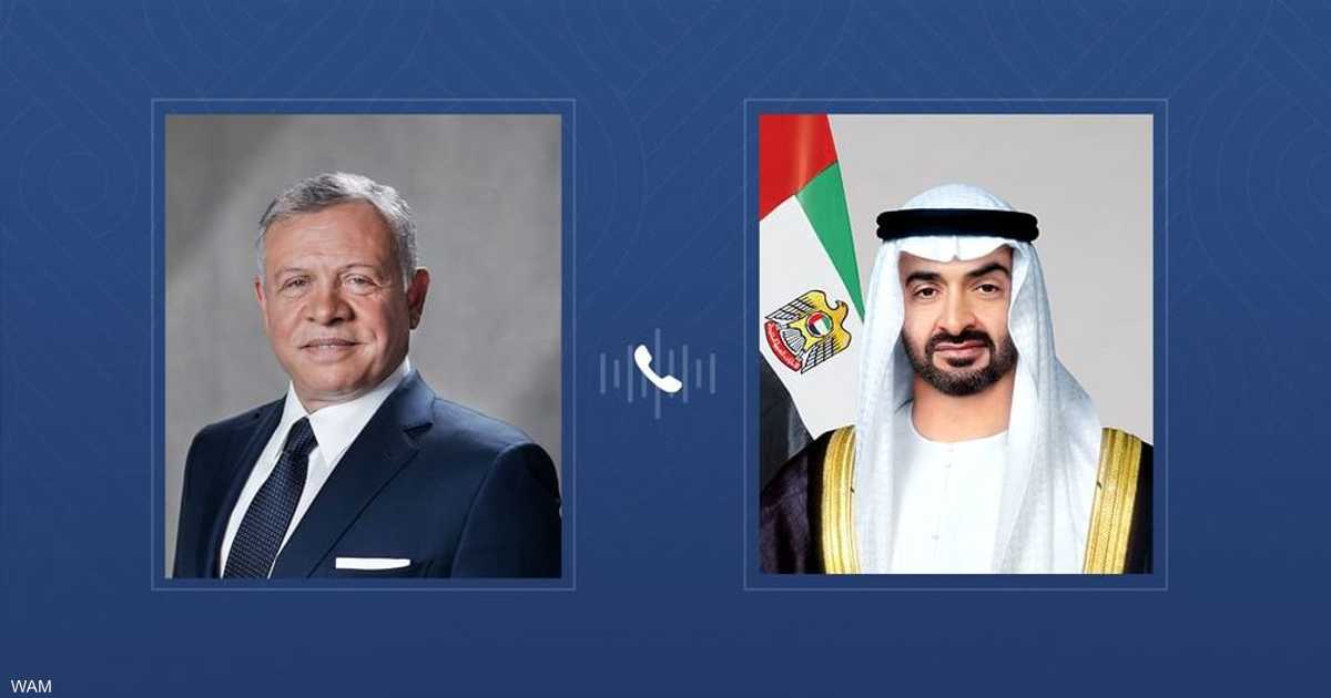 الشيخ محمد بن زايد يتقدم بالتعازي للمملكة الأردنية الهاشمية في ضحايا الهجوم الإرهابي ويؤكد تضامن الإمارات.