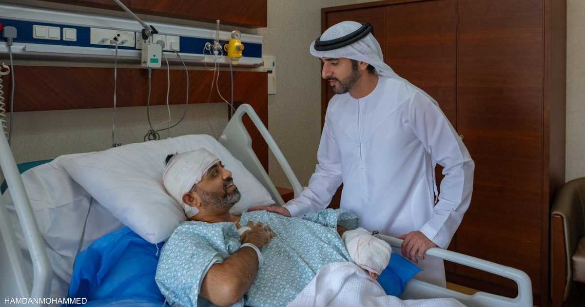 الشيخ حمدان بن محمد يثني على طيار فلاي دبي ماتشهار لشجاعته ودوره في حماية الأرواح